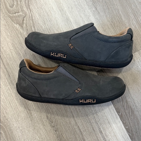 KURU Grey Suede Slip-On Loafers NWOB - Picture 1 of 4